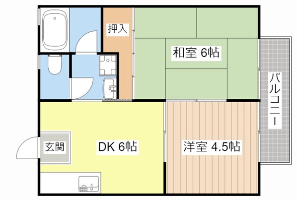 ランドハイツの物件間取画像